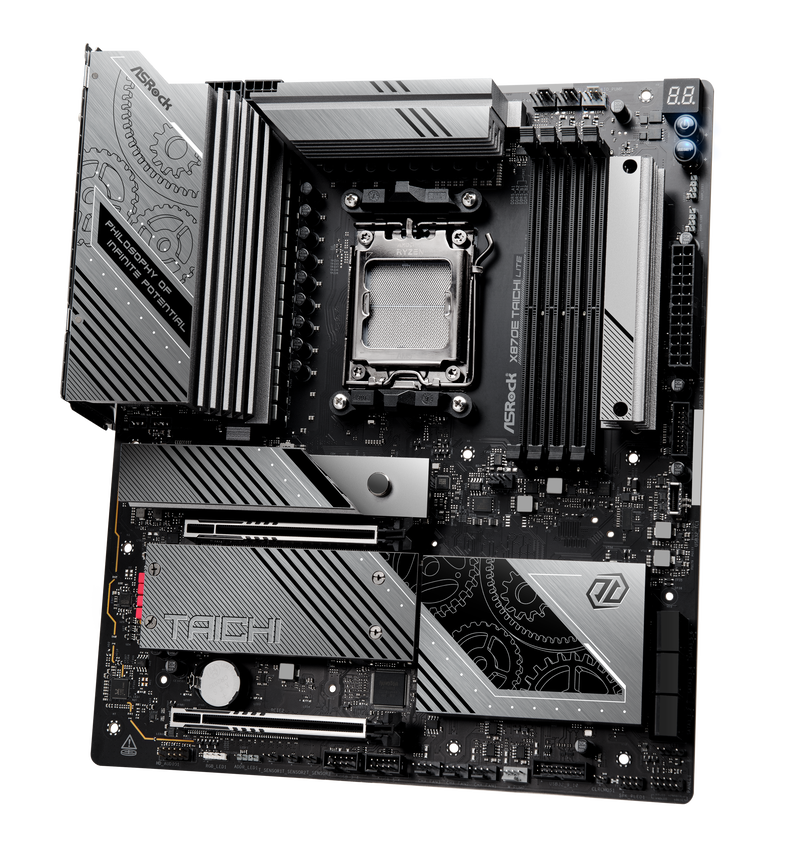 ASRock X870E Taichi Lite hovedkort med RGB-belysning