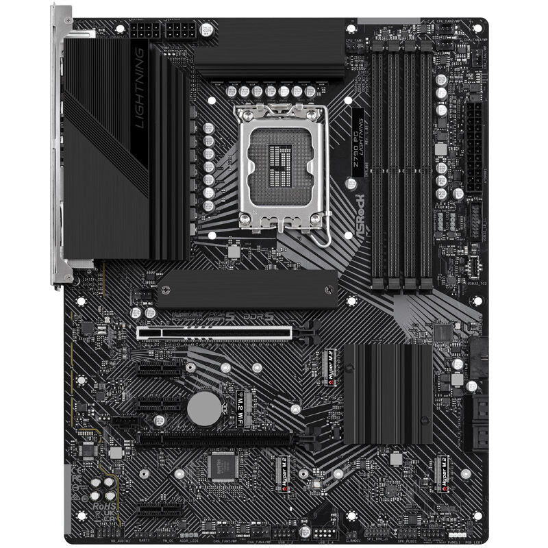 Detalj av ASRock Z790 PG Lightning hovedkort