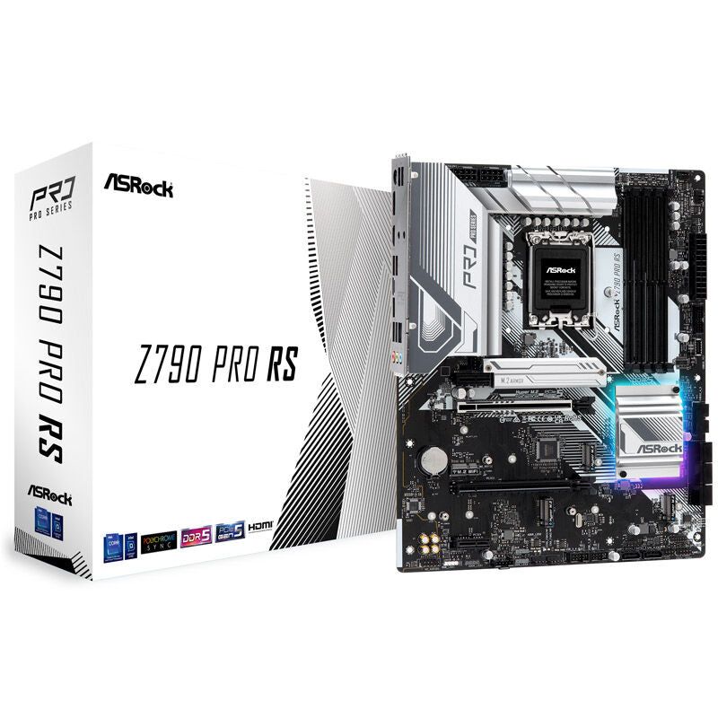 ASRock Z790 Pro RS hovedkort ATX DDR5 LGA 1700 forfra