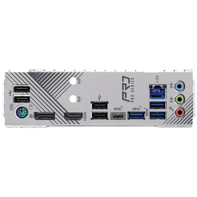 Montert ASRock Z790 Pro RS hovedkort i PC-kabinett