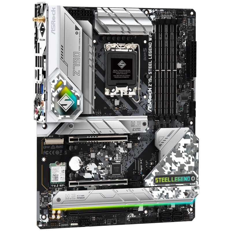 ASRock Z790 Steel Legend WiFi hovedkort bakside