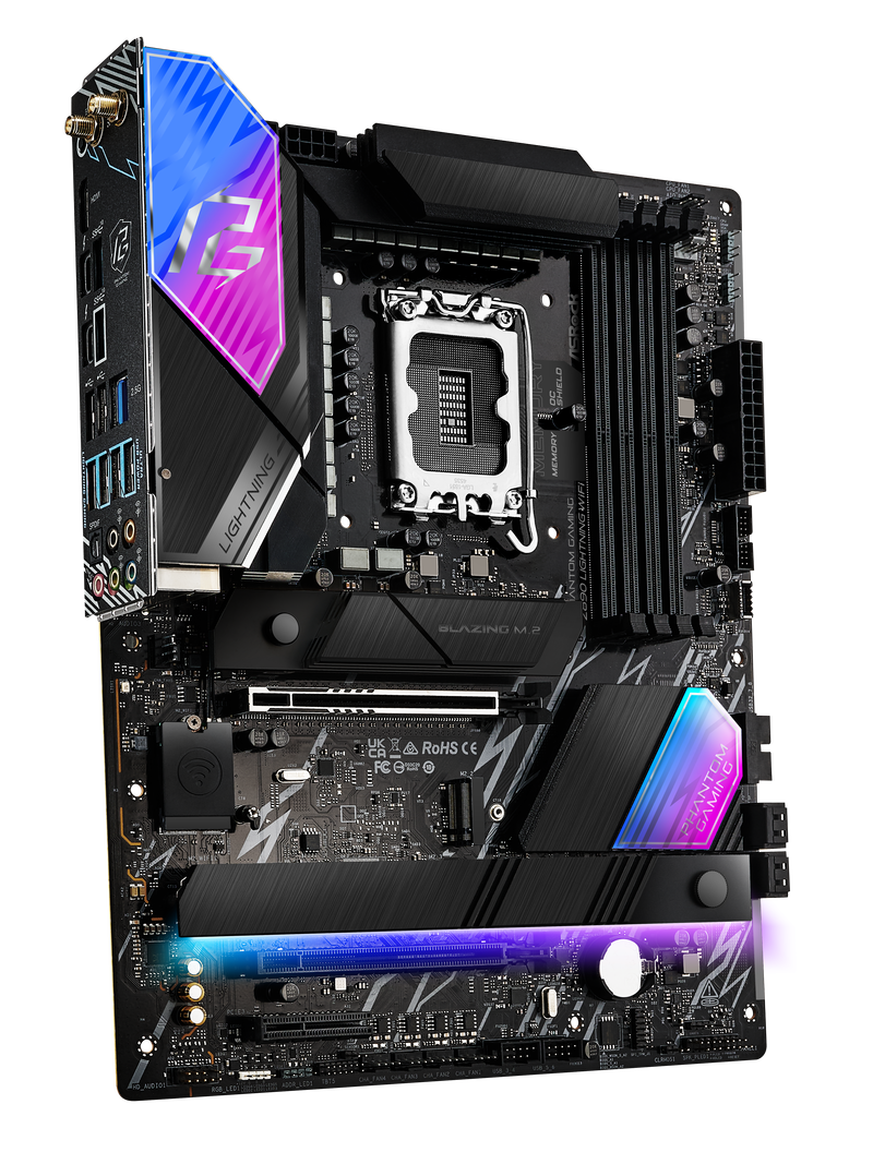 ASRock Z890 Lightning WiFi hovedkort bakside