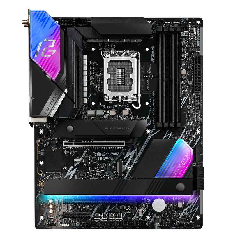 ASRock Z890 Lightning WiFi hovedkort med montert kjøler