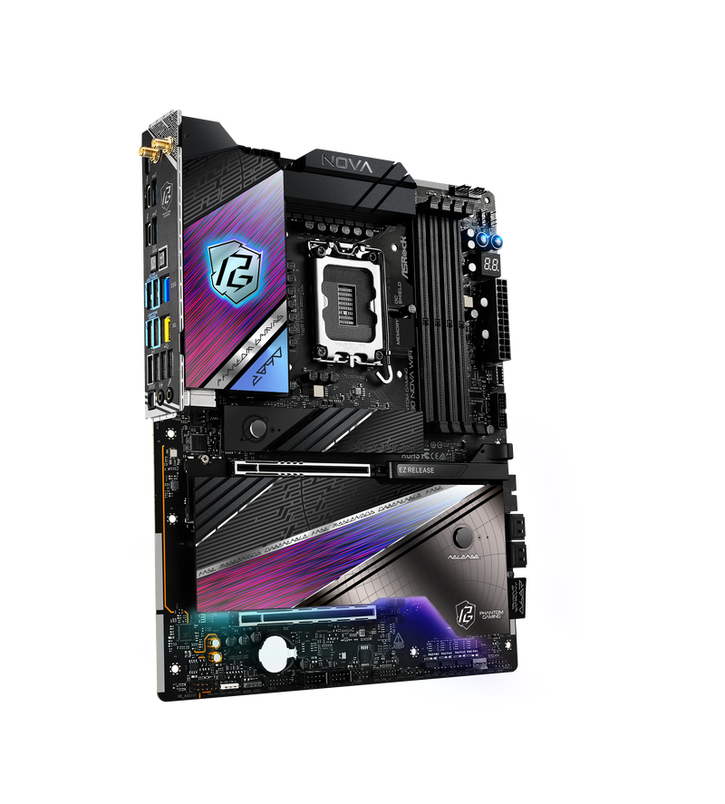 ASRock Z890 Nova WiFi hovedkort bakside