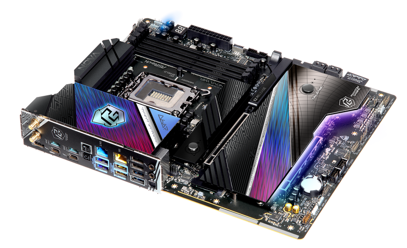 Nærbilde av ASRock Z890 Nova WiFi hovedkortets M.2 spor