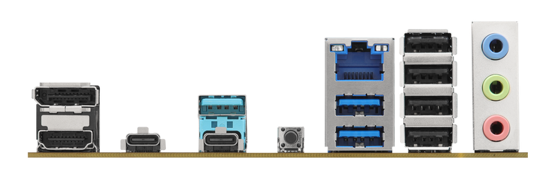 USB og tilkoblingsporter på ASRock Z890 PRO-A