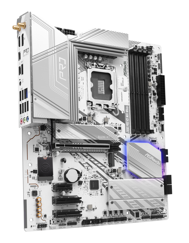 ASRock Z890 Pro RS WiFi White hovedkort bakside
