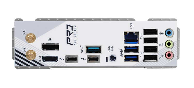 ASRock Z890 Pro RS WiFi White hovedkort USB-porter