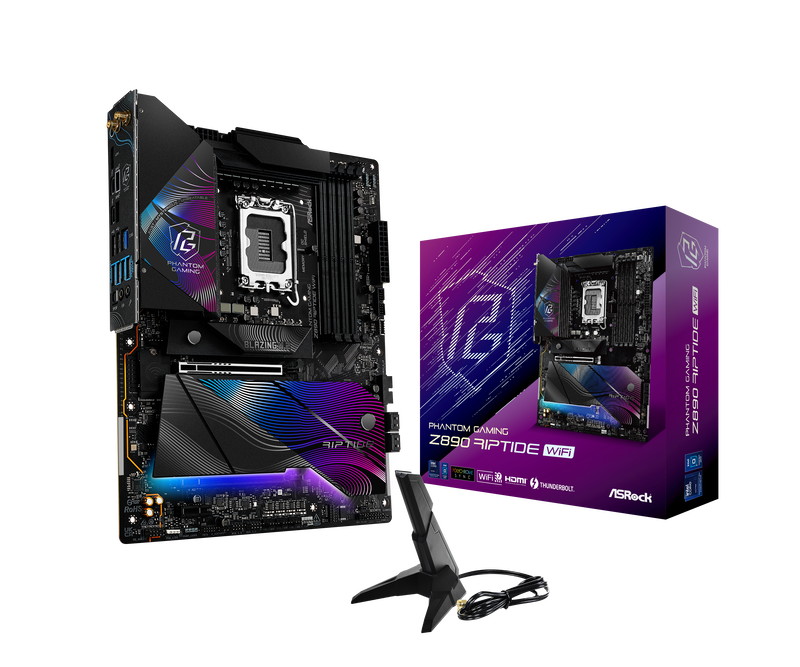 ASRock Z890 Riptide WiFi hovedkort forfra