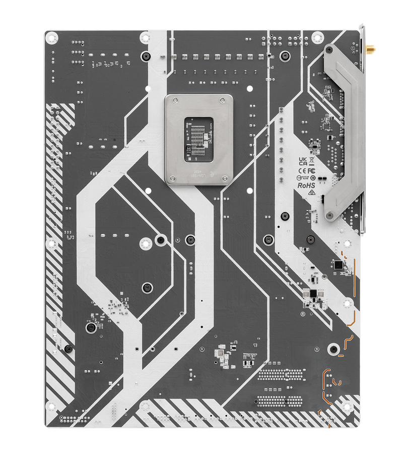 Oversikt over ASRock Z890 Steel Legend WiFi hovedkort komponenter
