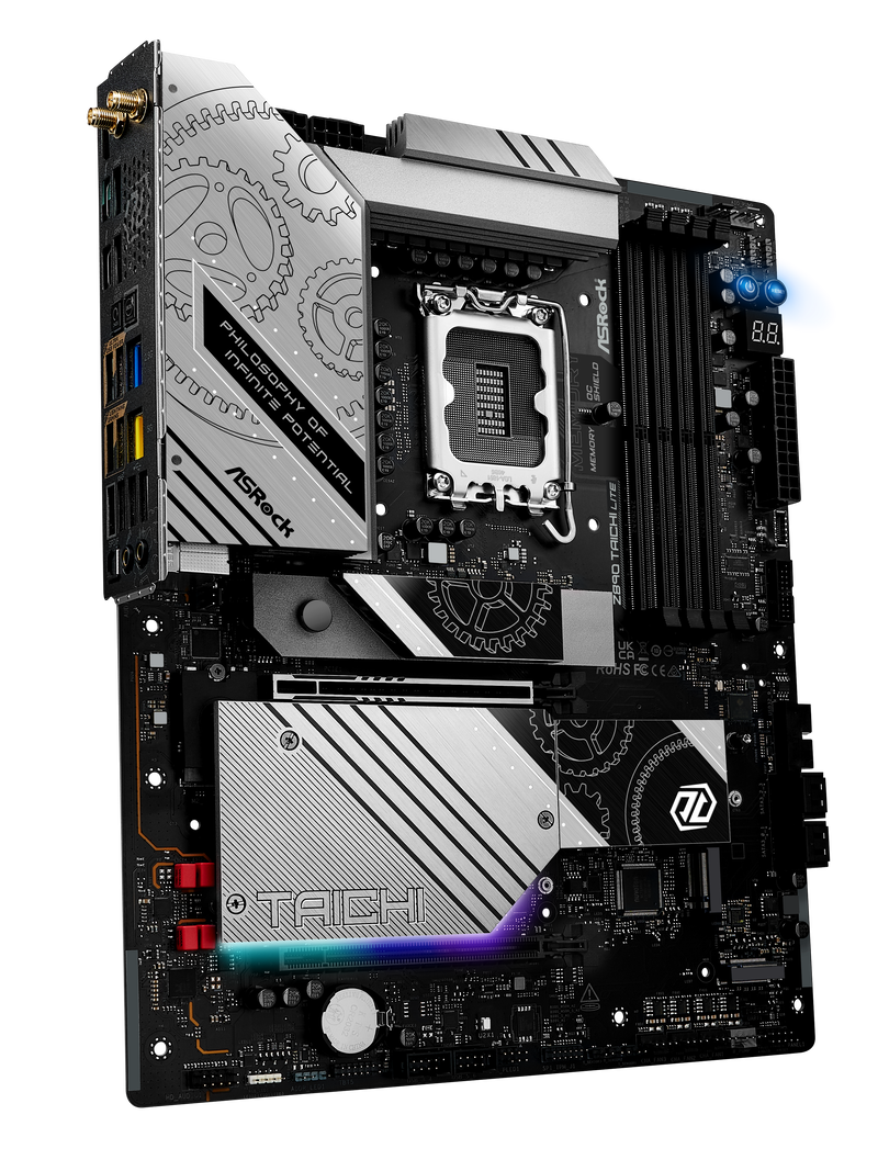 ASRock Z890 Taichi Lite hovedkort bakside