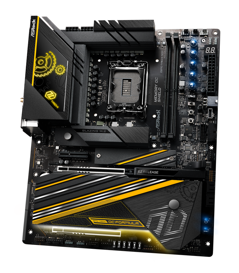 Detalj av ASRock Z890 Taichi OCF hovedkort