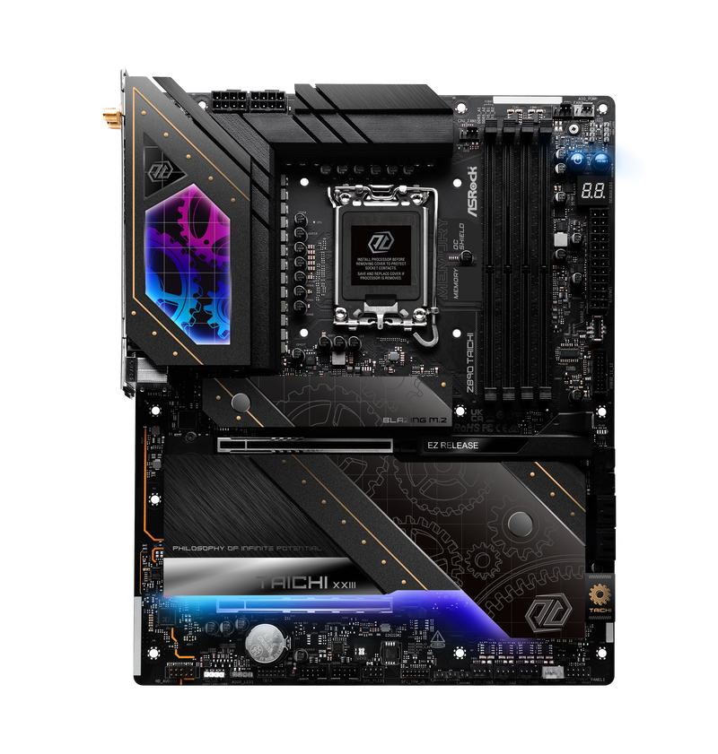 ASRock Z890 Taichi hovedkortet med RGB-belysning