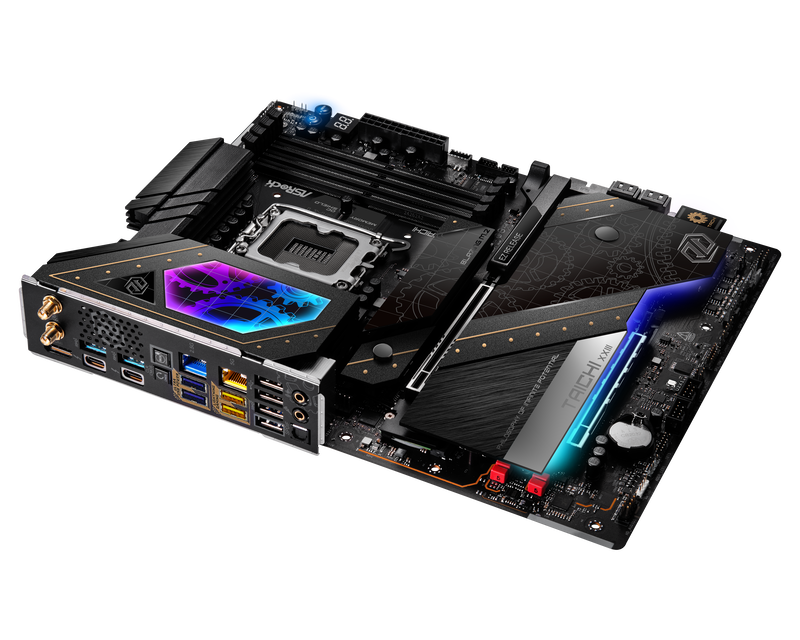 USB og Thunderbolt-porter på ASRock Z890 Taichi