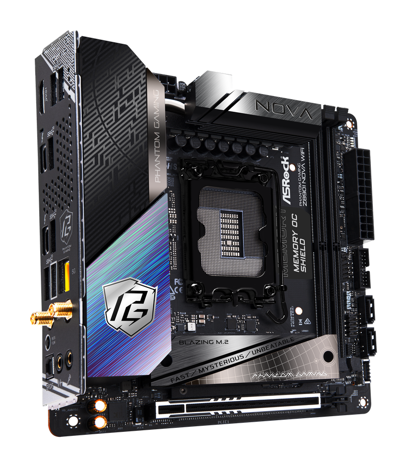 ASRock Z890I Nova WiFi hovedkort bakside