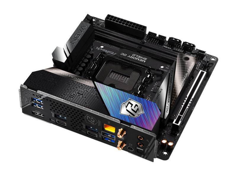ASRock Z890I Nova WiFi hovedkort oversikt over tilkoblinger