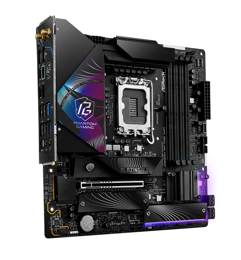 ASRock Z890M Riptide WiFi bakside