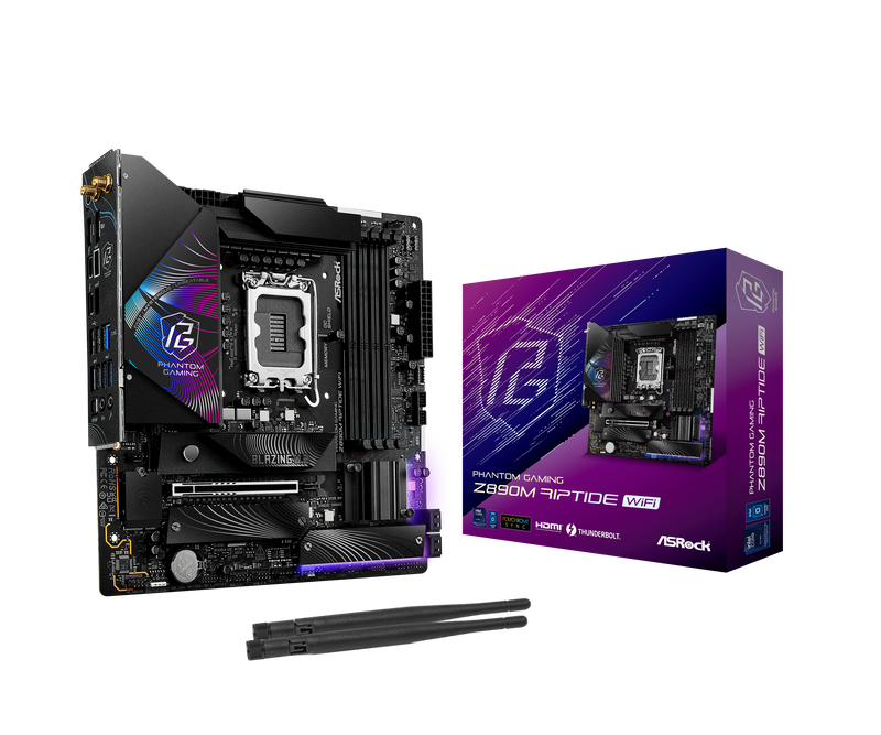 ASRock Z890M Riptide WiFi hovedkort front