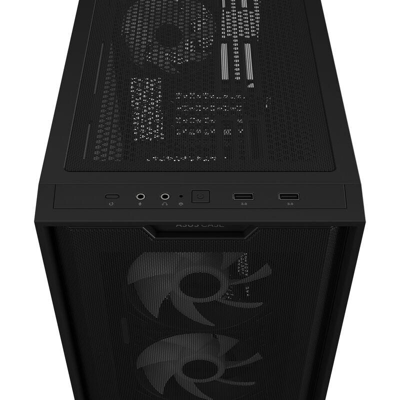 ASUS A21 PLUS ARGB kabinett minitårn innvendig layout