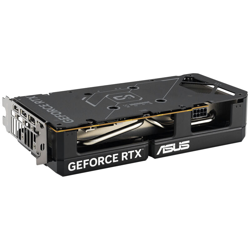ASUS Dual GeForce RTX 5060 OC grafikkort logo detalj
