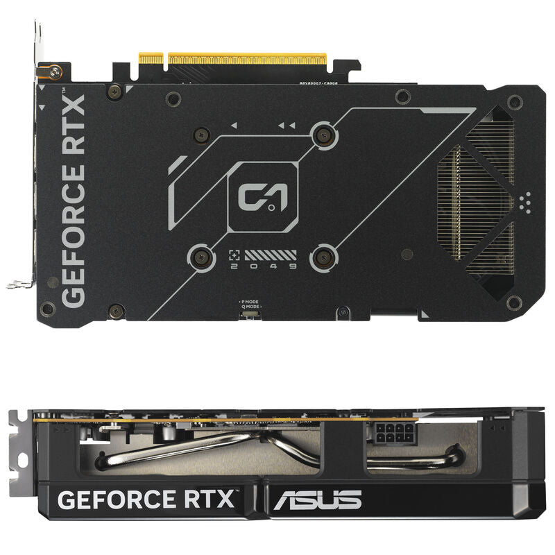 ASUS Dual GeForce RTX 5060 OC grafikkort vifte nærbilde