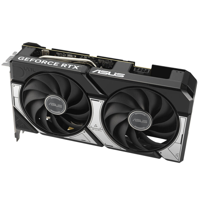 Visning av tilkoblinger på ASUS Dual GeForce RTX 5060 Ti OC grafikkort