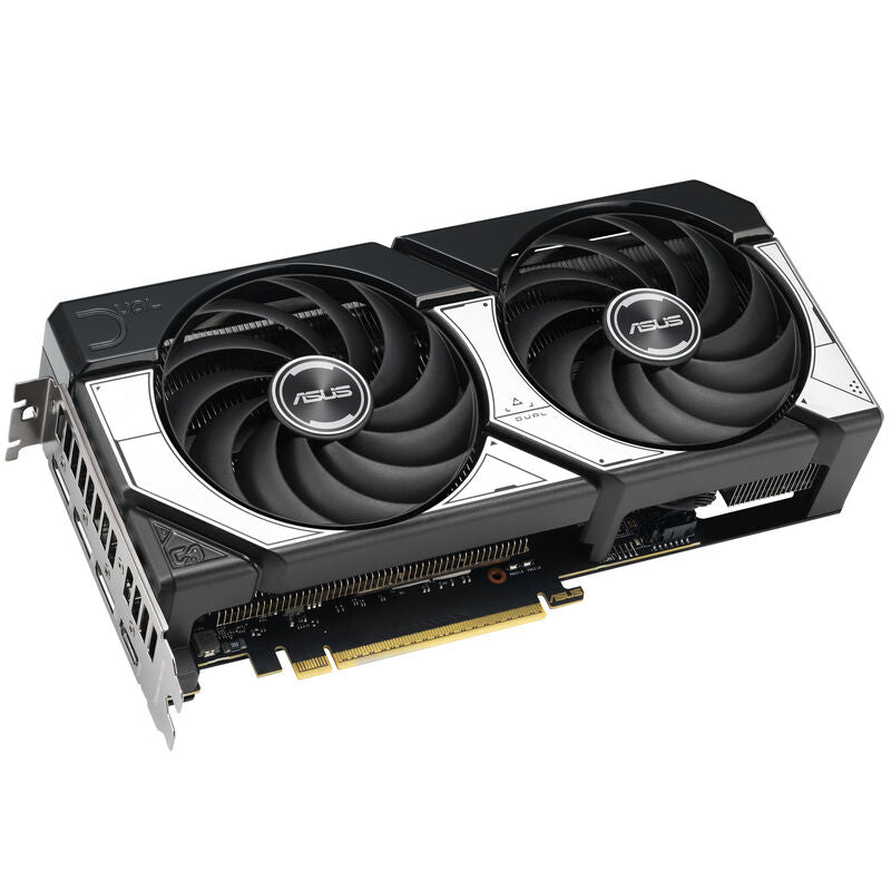 Bakside av ASUS Dual GeForce RTX 5070 OC Edition grafikkort