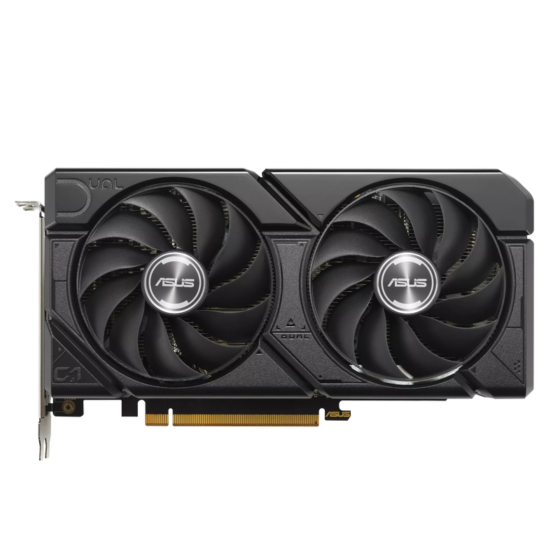 ASUS Dual Radeon RX 7600 EVO OC grafikkort bakside