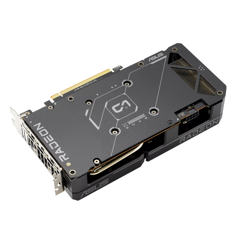 ASUS Dual Radeon RX 7600 EVO OC grafikkort sideprofil