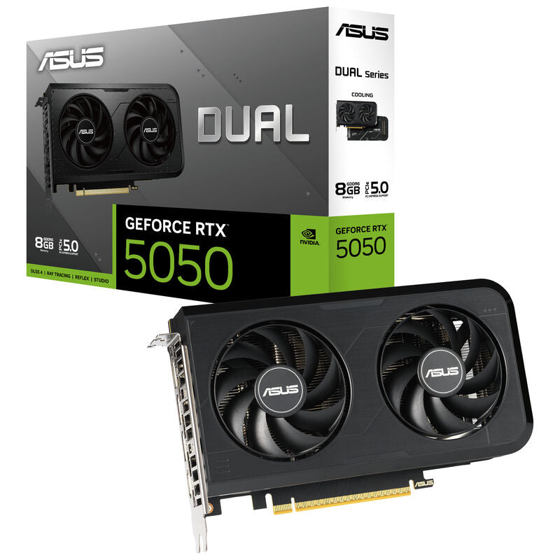 ASUS Dual RTX 5050 OC Edition grafikkort forfra