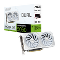 ASUS Dual RTX 5060 White OC grafikkort forfra