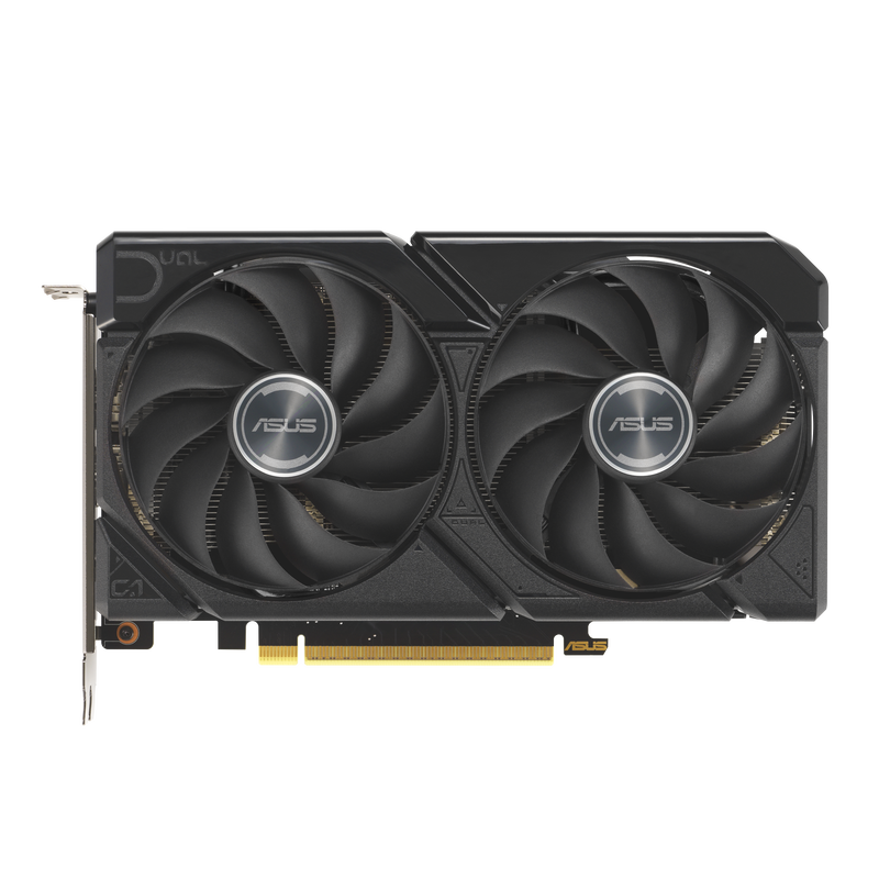 ASUS Dual RX 9060 XT grafikkort bakside