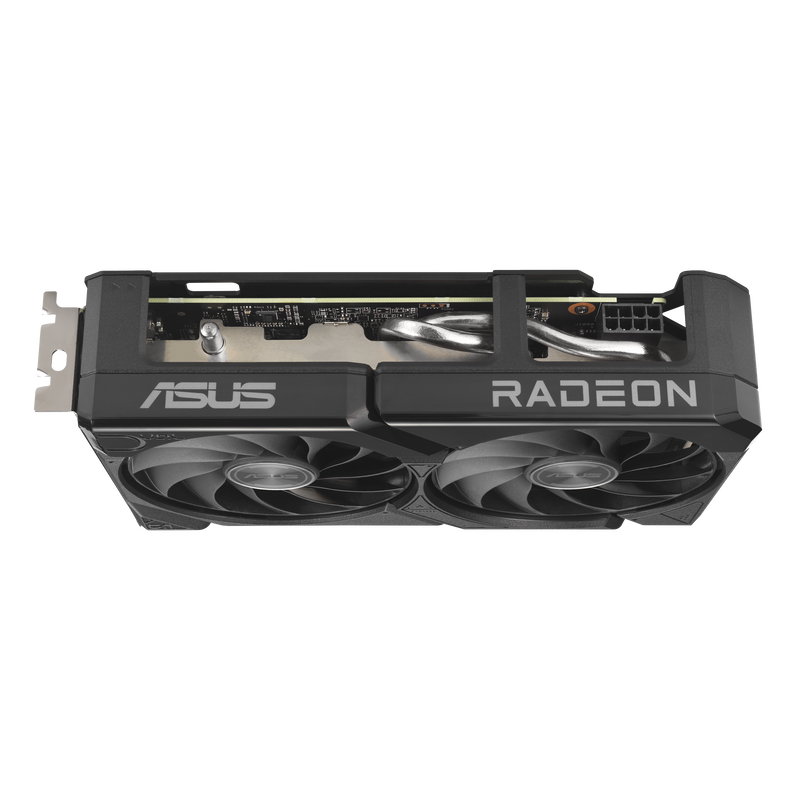 ASUS Dual RX 9060 XT grafikkort HDMI og DisplayPort utganger