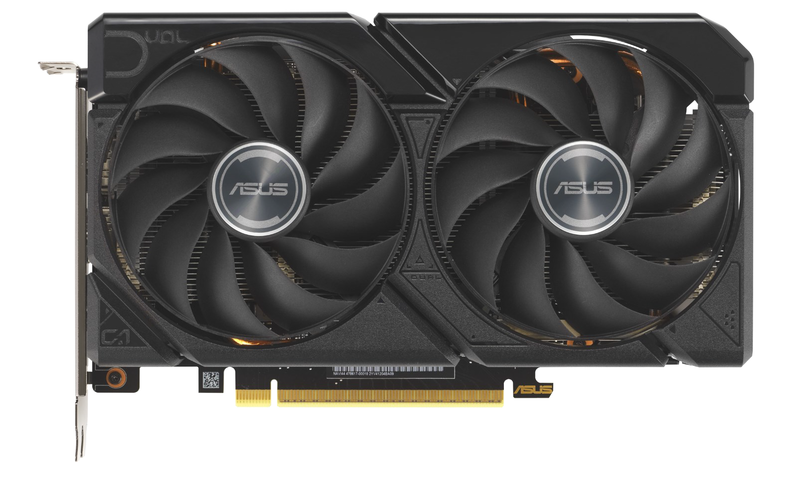 ASUS Dual RX 9060 XT grafikkort 16 GB GDDR6 bakside