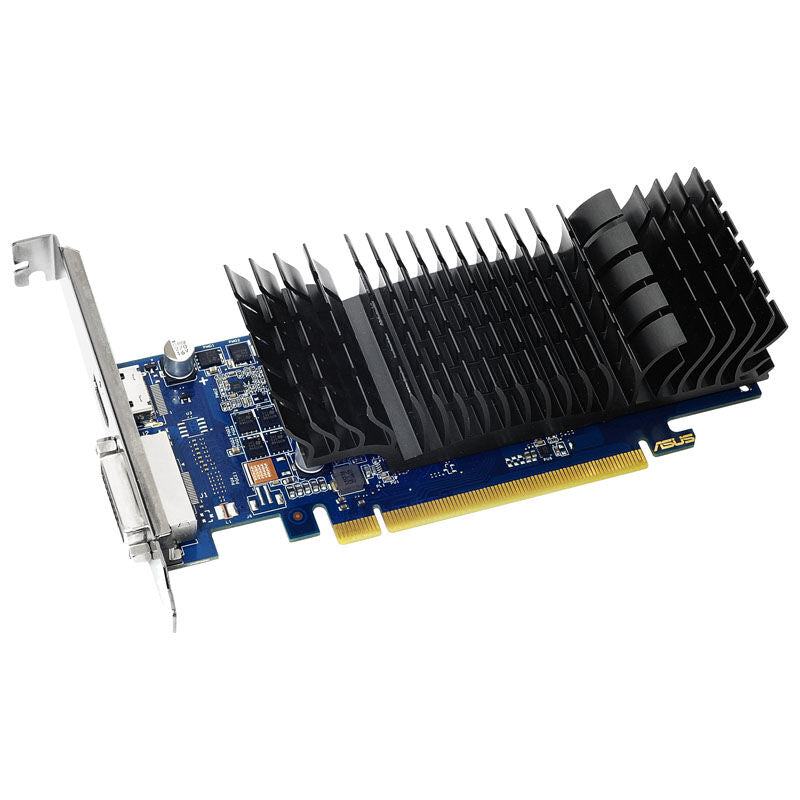 ASUS GeForce GT 1030 grafikkort - bakside med kjøleribbe