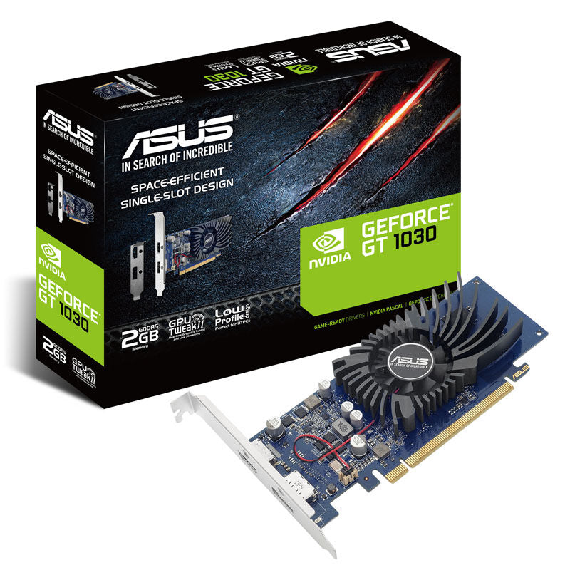 ASUS GeForce GT 1030 2G grafikkort forfra