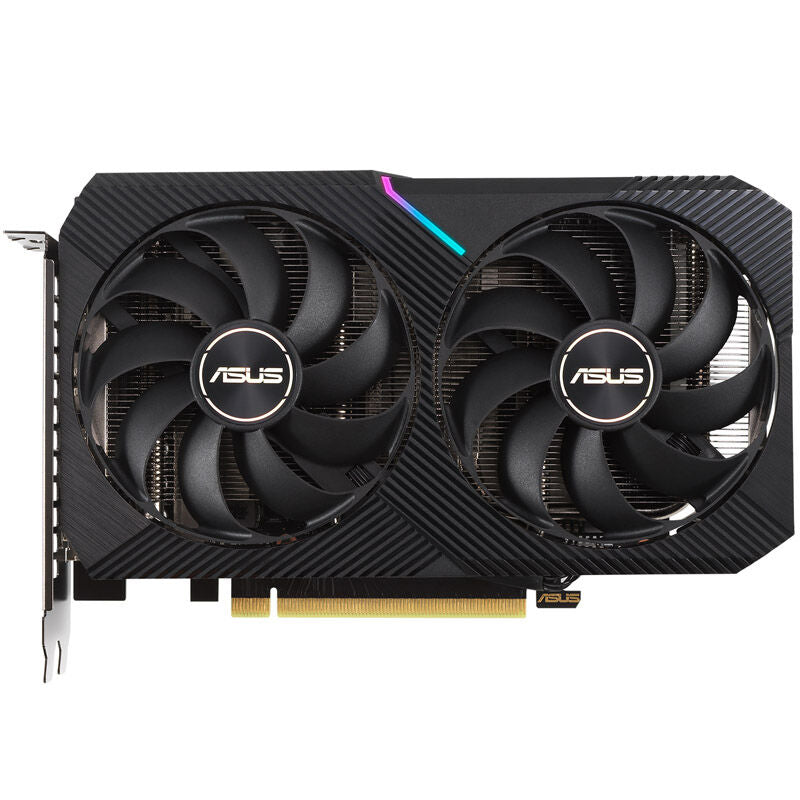 Detalj av ASUS GeForce RTX 3060 Dual LHR O12G kjøler