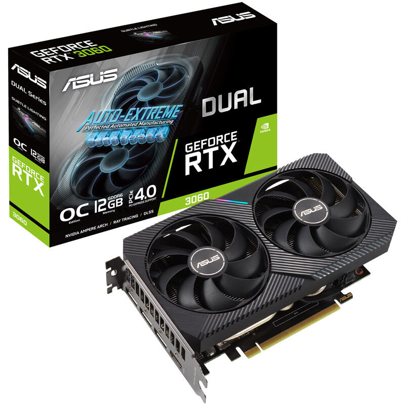 ASUS GeForce RTX 3060 Dual LHR O12G forfra