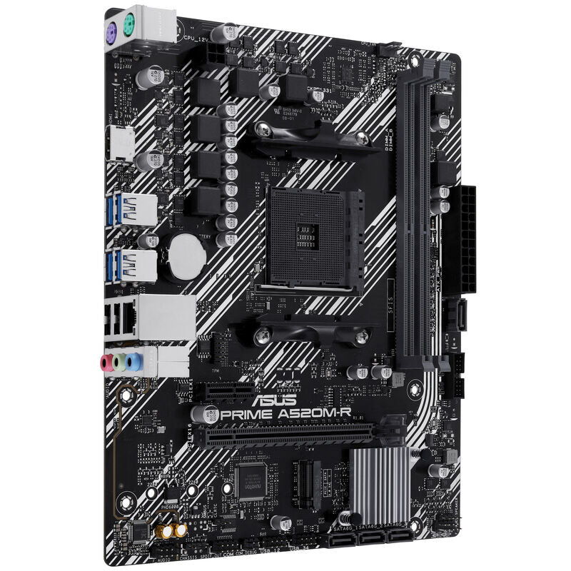 ASUS Prime A520M-R hovedkort tilkoblinger og porter