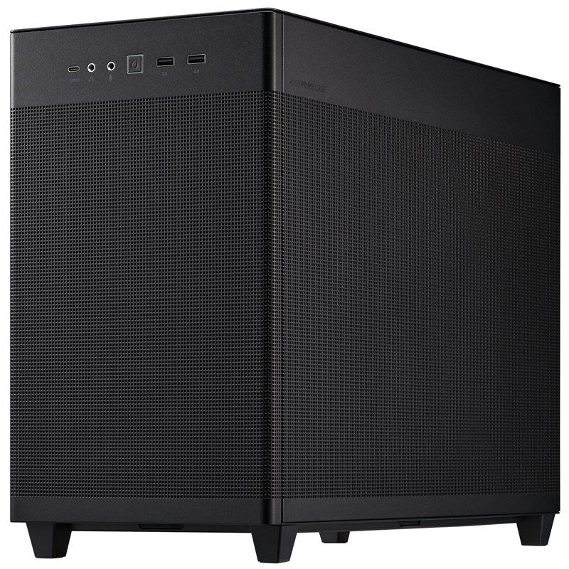 Detaljbilde av ASUS Prime AP201 kabinett Micro-ATX herdet glass svart mesh