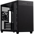 ASUS Prime AP201 kabinett Micro-ATX herdet glass svart forfra