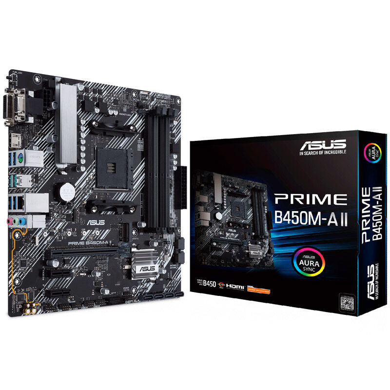 ASUS PRIME B450M-A II hovedkort forfra