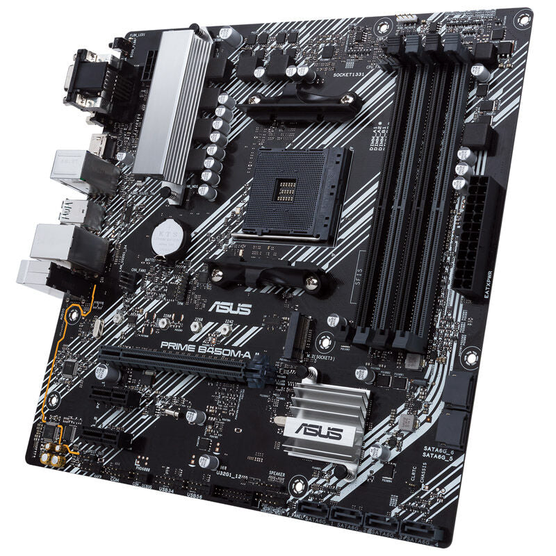 ASUS PRIME B450M-A II hovedkortets M.2-slot detalj