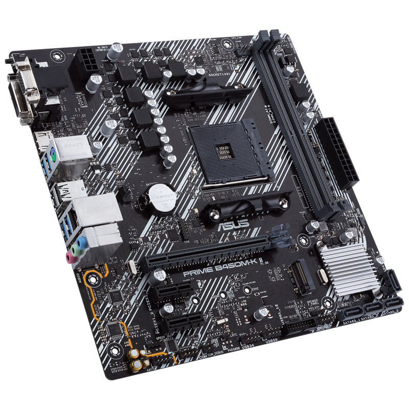 ASUS PRIME B450M-K II hovedkort bakside