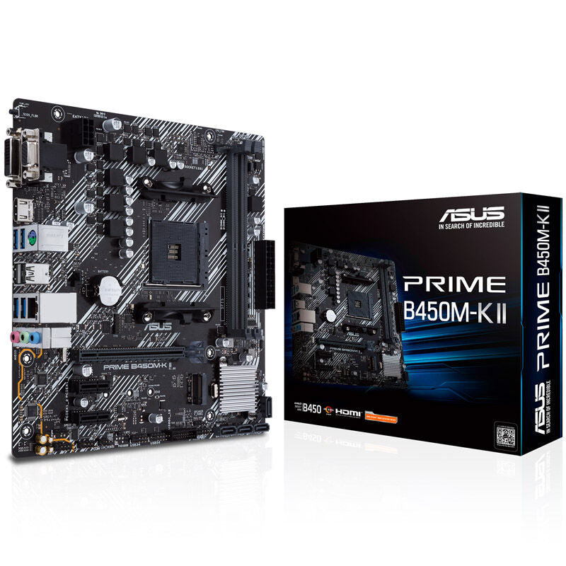 ASUS PRIME B450M-K II hovedkort forfra