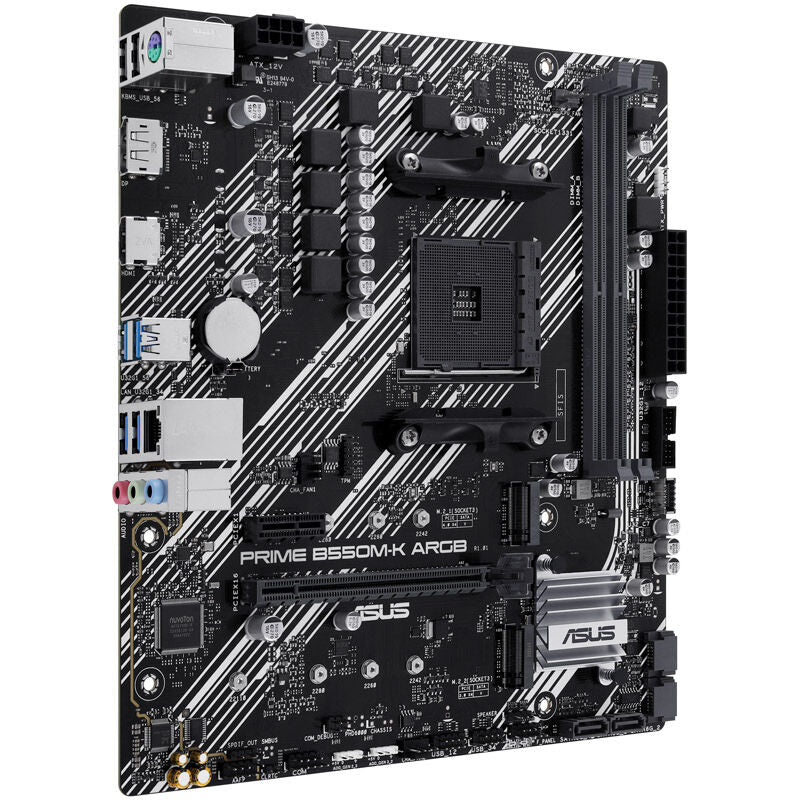 ASUS Prime B550M-K ARGB hovedkort tilkoblingsporter