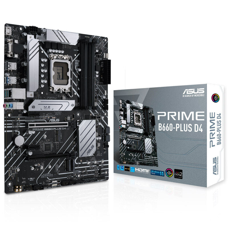 ASUS Prime B660-Plus D4 hovedkort forfra