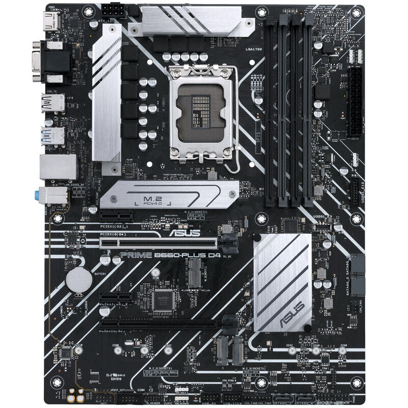 Detalj av PCIe-spor på ASUS Prime B660-Plus D4