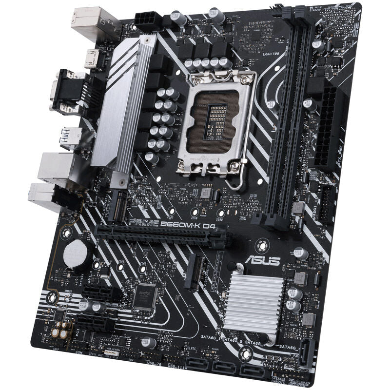USB- og I/O-porter på ASUS Prime B660M-K D4