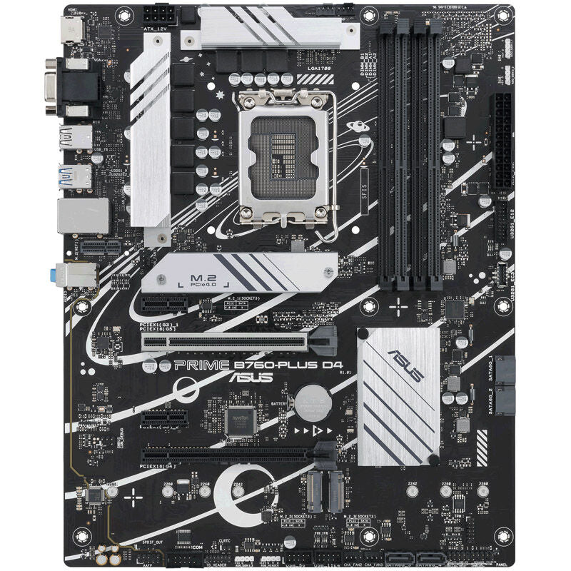 Bakside ASUS Prime B760-Plus D4 hovedkort